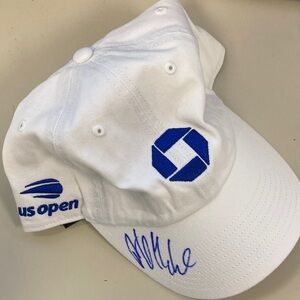 Patrick McEnroe signed US open tennis cap (2025 signature)
